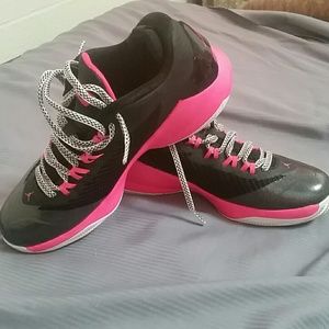 Brand new pink and black Air Jordans